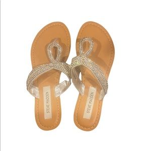Steve Madden flat dazzling gorgeous backless sandals size 7